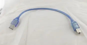 1 adet USB 2.0 Yazıcı Tarayıcı Kablosu A Erkek B Erkek Veri Aktarım Kablosu Mavi 1FT