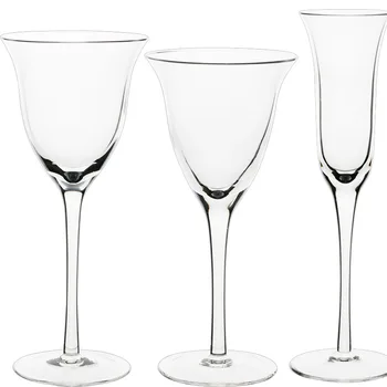 Boynuz Kadeh El Üflemeli Kristal cam kırmızı şarap şişesi 100 ~ 300ml şampanya kadehi Cam Drinkware Şarap Tadımı Burun Profesyonel şarap bardağı