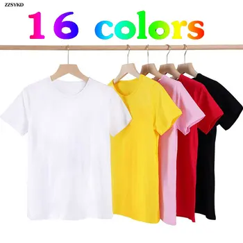 2021 Yaz Satış Kore Tarzı Unisex Çocuk Gevşek T-Shirt Saf Renk Kısa kollu Üstleri Toddlers Çocuklar Casual Tees Pamuk