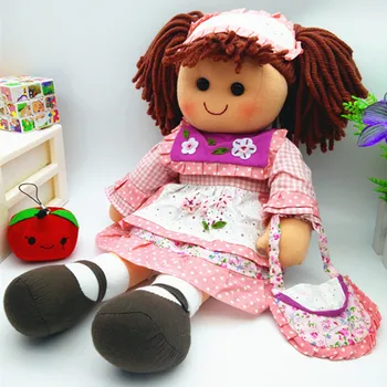 Smafes moda bez bebek yumuşak oyuncak 17 inç kızlar için Doldurulmuş pembe bebek çocuklar için 17 inç doğum günü noel bebek hediye