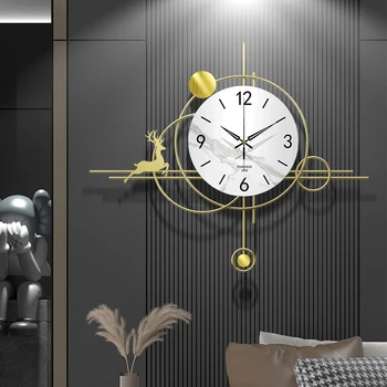 Büyük Dijital duvar saati s Modern Tasarım Sanat Lüks Metal Sessiz Mekanizması duvar saati Yatak Odası Ofis Reloj Oturma Odası Dekorasyon