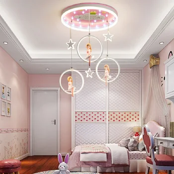 Iskandinav kız yatak odası dekoru için led ışıkları odası kapalı avize aydınlatma avizeler tavan lambaları oturma odası dekorasyon için