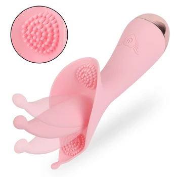 Klitoris Gıdıklama Dil Yalama Vibratör Vajinal G Noktası Anal Masaj Hızlı Orgazm Meme Ucu Teşvik 9 Modları