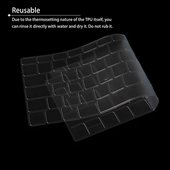 SAİK TPU Su Geçirmez Toz Geçirmez Laptop Klavye koruyucu Film için MacBook Yeni Hava 13 