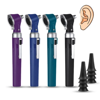 Taşınabilir Profesyonel Kulak Bakımı Muayene Otoskop Kulak Zarı Endoskop Doğrudan Otoskop Sağlık Teşhis Kiti ile 8 Spekulum İpuçları