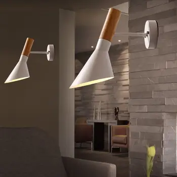 Iskandinav modern duvar lambası minimalist loft endüstriyel devlet şehir restoran demir yatak odası başucu Duvar Lambaları GY307