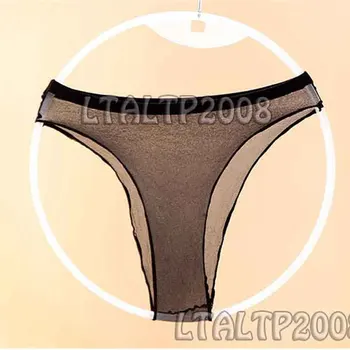 Ücretsiz Boyut Unisex Dikişsiz transparan iç çamaşırı Seksi Kısa Şeffaf Yağ Tanga Lateks Kısa Örgü Bikini Bayanlar G String Marka İç Çamaşırı