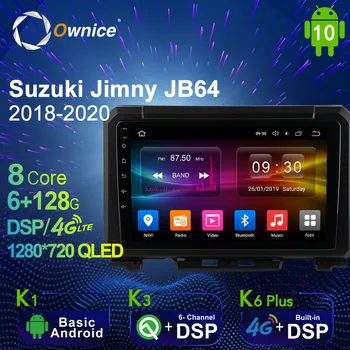 Ownice Autoradio otomotiv Radyo 2 Din Suzuki Jimny için JB64 2018-2020 Android 10.0 Multimedya 4G LTE 6G Ram 128G Rom Hiçbir DVD