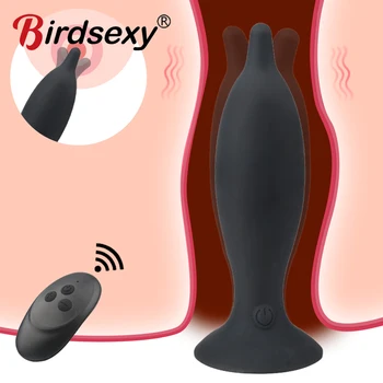 Yapay penis Anal Vibratör Erkekler İçin prostat masaj aleti Kablosuz Uzaktan Anal Butt Plug G noktası Uyarıcı Vibratör Yetişkin Seks Oyuncak Seks Shop
