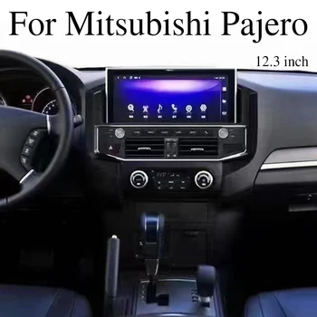 Mitsubishi Pajero için V80 V97 V93 2006~2022 Araba Multimedya CarPlay 12.3 Ekran AC Çerçeve GPS Radyo Çalar Navigasyon NAVI