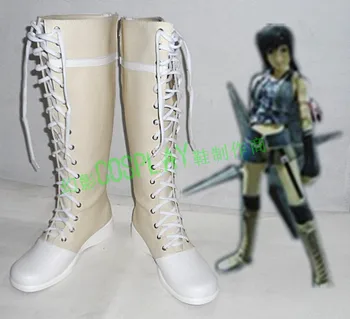 Final Fantasy Yuffie Kisaragi Cadılar Bayramı Uzun Cosplay Ayakkabı Çizme H016
