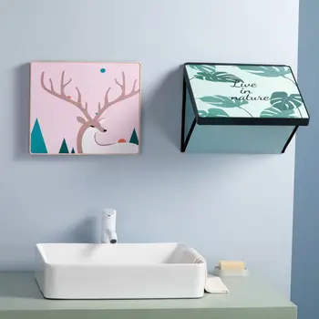 Banyo Duvar Katlanır depolama dolabı Soyunma Banyo Duvara monte Katlanabilir Punch-ücretsiz Raf giysi saklama kutusu