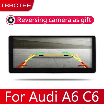 Araba Android Sistemi 1080P IPS LCD Ekran İçin Audi A6 A6L C6 2004 ~ 2011 Araba Radyo Çalar GPS Navigasyon BT WıFı AUX