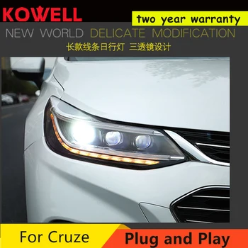 Yeni Varış 2017-2019 Kafa Lambası Chevrolet Cruze Farlar Yeni Cruze LED Far