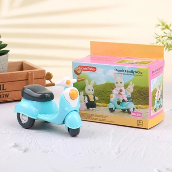 1:12 Evcilik Minyatür Karikatür Motosiklet Arabası Mobilya Modeli Dekor çocuk Oyuncak Kız Hediye 1 adet