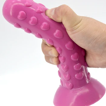 Silikon Kalp şeklinde Anal Plug NO. 148 Boyutu 19.5 cm*4.3 cm Sağlık Lezbiyen İçin Seks Oyuncakları Mastürbasyon Yetişkin Oyunu Vantuz Oyuncak