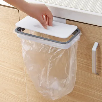 Taşınabilir Plastik Çöp Asılı Çanta Mutfak Çöp Depolama Raf çanta kancası Ovma Pedi Kuru Raf Tutucu Mutfak Organizatör
