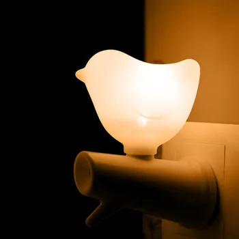 Kuş LED gece ışıkları Çocuk Hayvan Gece Lambası Karikatür Bebek Kreş Yenilik Lamba Yatak Odası Dekorasyon ABD plug ile
