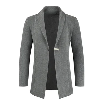 Moda 2023 Erkekler Casual Triko Siyah Hırka Erkek Streetwear Trend Rüzgarlık Sonbahar Erkek Düz Renk Palto Sweatercoats