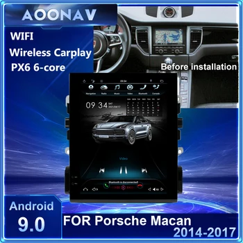 PX6 Android araba radyo Tesla ekran Porsche MACAN 2014 için 2015 2016 2017 multimedya oynatıcı desteği kablosuz carplay OEM kamera