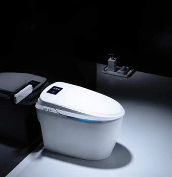 Akıllı tuvalet oturağı Elektronik Bide Temiz Kuru koltuk ısıtma WC akıllı tuvalet oturağı led ışık WC Seramik Sağlık Gereçleri Tuvalet