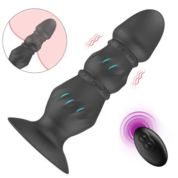 Kablosuz Uzaktan Kumanda Anal Butt Plug Vibratör Kadınlar için Eşcinsel Ürün Anal Stimülatörü prostat masaj aleti Seks Oyuncakları Erkekler Yetişkinler için