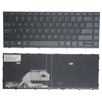 Yeni İngilizce ABD Klavye Hp Probook 430 G5 440 G5 445 G5 Dizüstü Bilgisayar, Siyah Çerçeve Siyah, Arkadan Aydınlatmalı