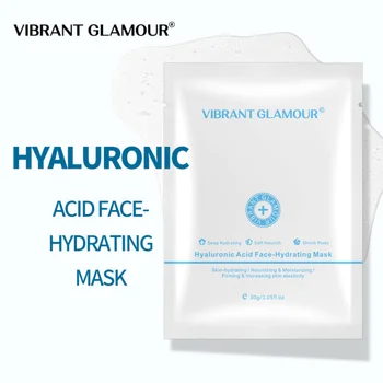 Hyaluronik Asit Nemlendirici Maske 5 Adet Derin Nemlendirici ve Pürüzsüz Cilt İnce Çizgileri Azaltmak için Anti-aging