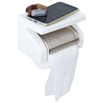Yüksek Kaliteli Dayanıklı Plastik rulo kağıt havlu tutucu Doku kutu tutucu Rulo Kağıt Braketi Su Geçirmez Banyo Aksesuarları