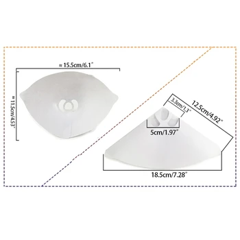 50 adet Huni Kağıt 3D Yazıcı Aksesuarları Beyaz Kalınlaşmak Filtre Photocuring Sarf Reçine Tek Kullanımlık