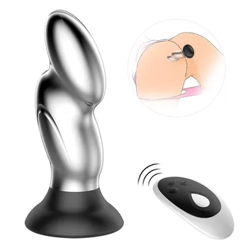 Jıaolong metal anal plug vestibule kablosuz uzaktan prostat masajı masturbator