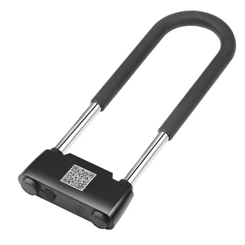 U Keskin Bisiklet parmak izi kilidi Anti-hırsızlık Anahtarsız APP Bisiklet Kilidi USB Şarj İle IP65 Su Geçirmez Uzun Bekleme Süresi Kilidini