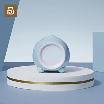 Youpin Şeftali Şekli çalar saat Akıllı APP bluetooth hoparlör Çok fonksiyonlu LED Dijital Saat Uyku Gece Lambası Dilsiz Saatler