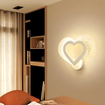 Romantik duvar lambası Modern minimalist led başucu lambası İskandinav yaratıcı kişilik koridor koridor yatak odası duvar ışıkları WF109