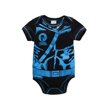 2021 Yeni Varış Bebek Giyim Yaz Bebek Romper Kısa Kollu Tek Parça Vücut Takım Elbise Pamuk Baskılı Çocuk Erkek Giysileri