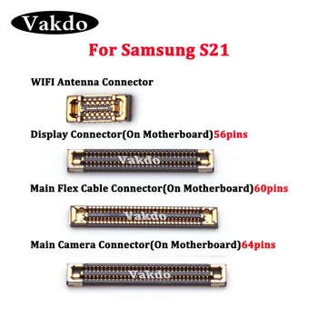 2 Adet LCD FPC Fiş Ana Kurulu PCB Kamera Anakart Flex WİFİ sinyal anteni Konektörü 56 60 64 Pins Samsung Galaxy S21 Tamir