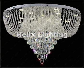 Yeni Varış Modern LED kristal tavan ışıkları Oturma odası için luminaria teto kristal Tavan lambası ev Dekorasyon İçin lamba