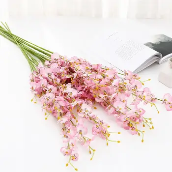 Yapay Kelebek orkide DIY Ofis Süsleri Sahte Güve Orkide Çiçek Parti Buketi Düğün Gerçek Dokunmatik Ev Dekor