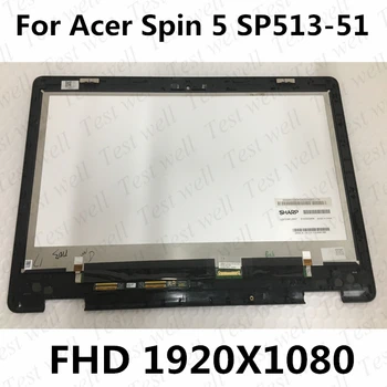 Orijinal 13.3 IPS matris Acer Spin 5 İçin SP513 - 51 LCD Ekran+dokunmatik sayısallaştırıcı tertibatı FHD DOKUNMATİK B133HAB01. 0 veya LQ133M1JW07