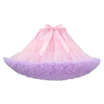Renkli Hoopless Petticoat Etek Tül Tutu Jüpon Mini Kısa Lolita Jüpon Cosplay Akşam Parti