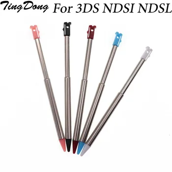 TingDong 1 adet 5 Renk Geri Çekilebilir Metal Dokunmatik Ekran Stylus Kalem Seti Nintendo 3DS Nintendo NDSi NDSL Oyun Aksesuarı