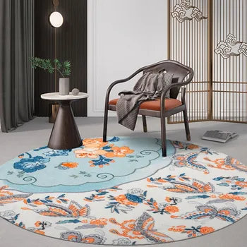 Modern stil vintage çiçekli alan kilim, İskandinav ev dekorasyon zemini mat poliamid elyaf, dekorasyon villa halı