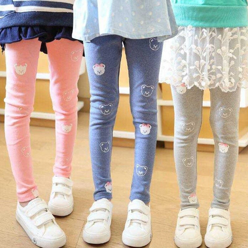 Kız Tayt Çocuk Pamuk Leggins Çocuklar için Kız Çocuk Tayt Kız kadife pantolon Bebek Kız Giysileri Çocuk Tayt Görüntü 1