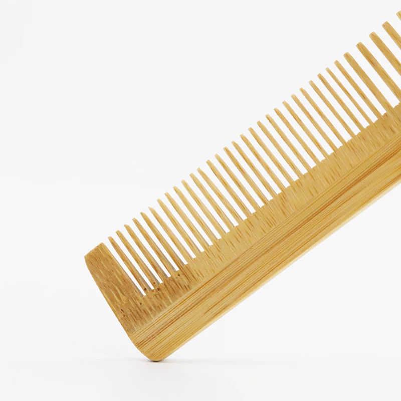 Özel logo Yüksek Kaliteli Bambu Saç Tarak Dayanıklı Anti Statik Saç Derisi Saç Bakımı Sağlıklı Ahşap Tarak Hediye Görüntü 2