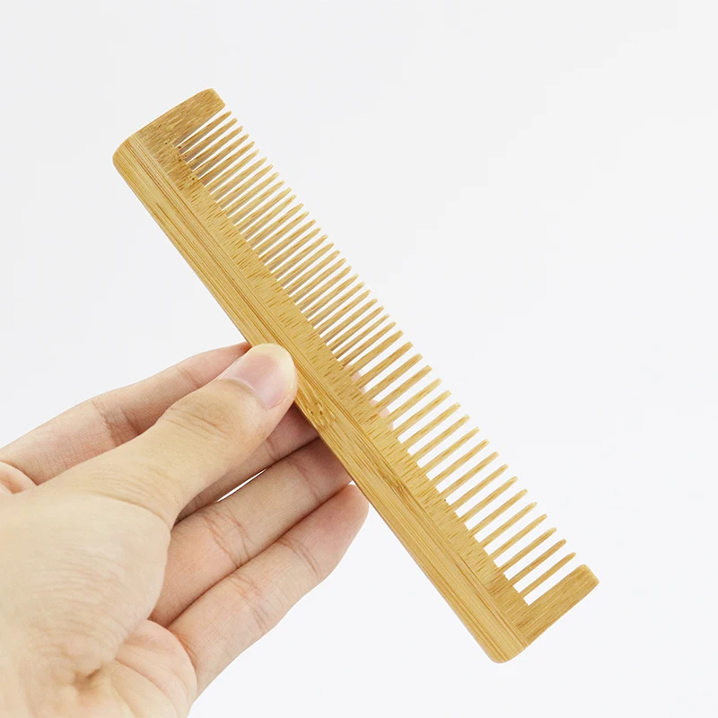 Özel logo Yüksek Kaliteli Bambu Saç Tarak Dayanıklı Anti Statik Saç Derisi Saç Bakımı Sağlıklı Ahşap Tarak Hediye Görüntü 3