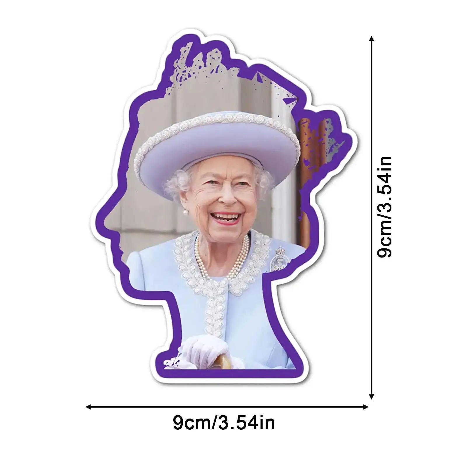 Mor Kraliçe İngiltere Sticker Dekoratif Sticker Sticker Anısına kraliçe'nin M2Q9 Görüntü 5