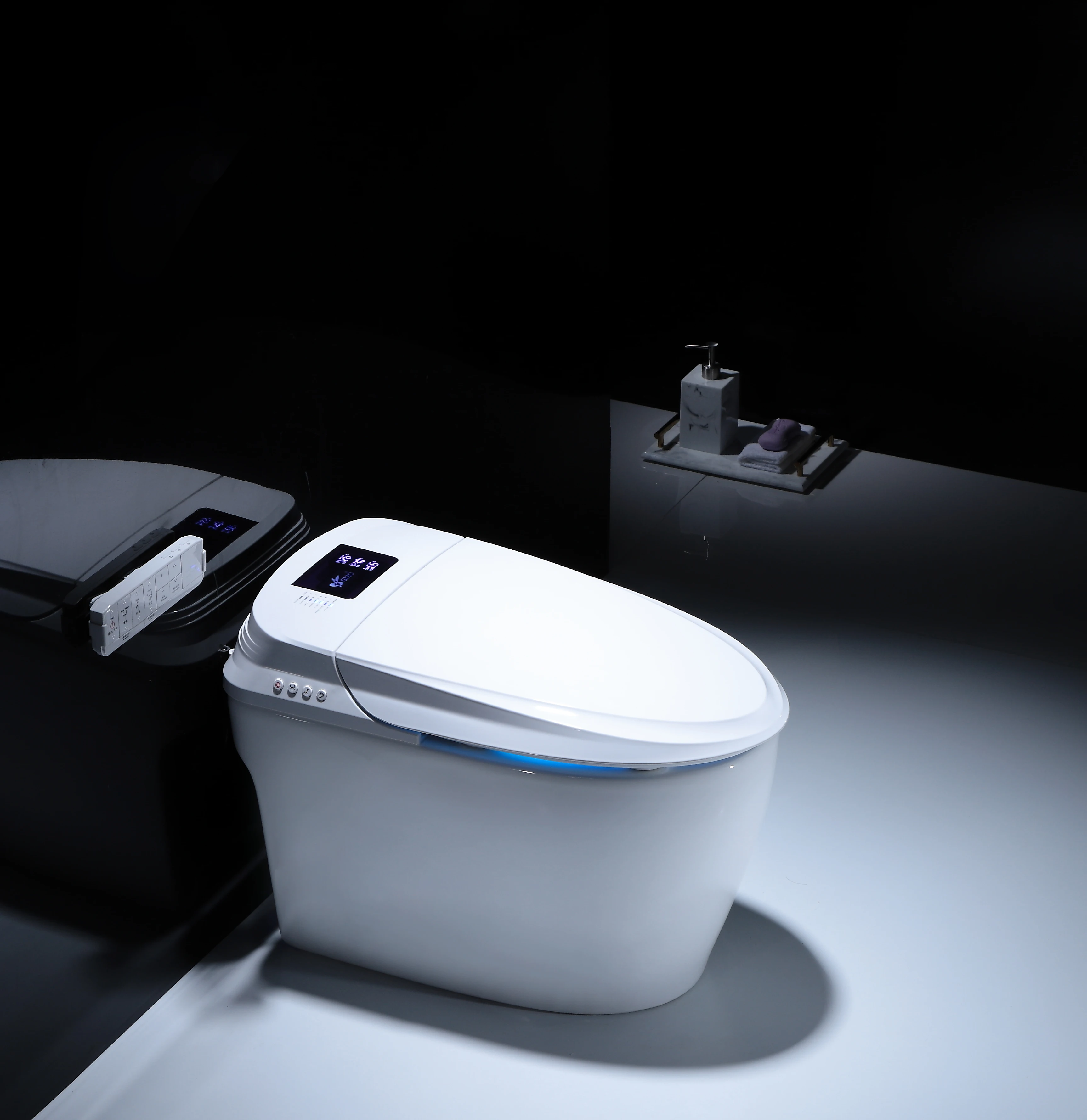 Akıllı tuvalet oturağı Elektronik Bide Temiz Kuru koltuk ısıtma WC akıllı tuvalet oturağı led ışık WC Seramik Sağlık Gereçleri Tuvalet Görüntü 0