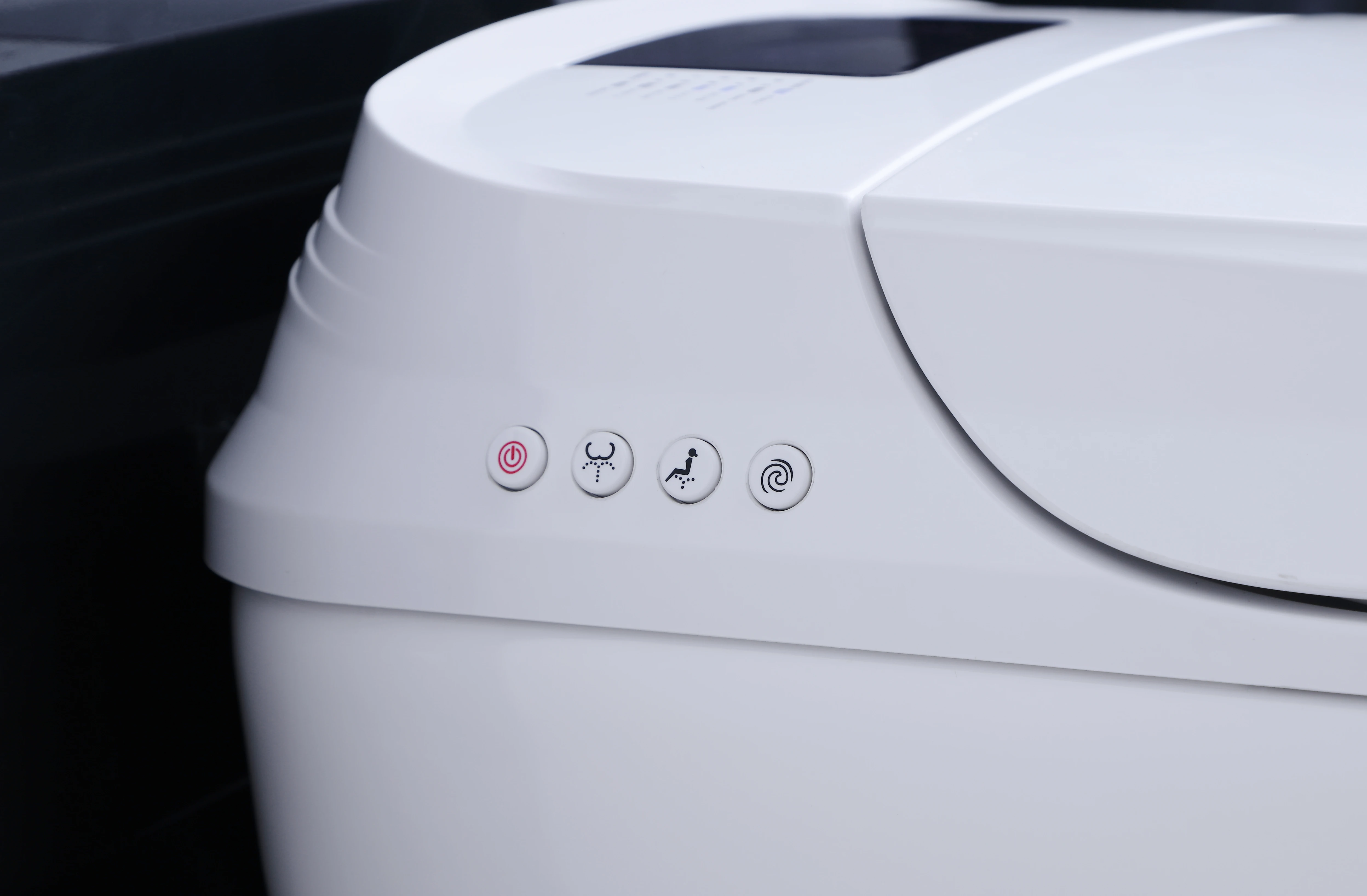 Akıllı tuvalet oturağı Elektronik Bide Temiz Kuru koltuk ısıtma WC akıllı tuvalet oturağı led ışık WC Seramik Sağlık Gereçleri Tuvalet Görüntü 3