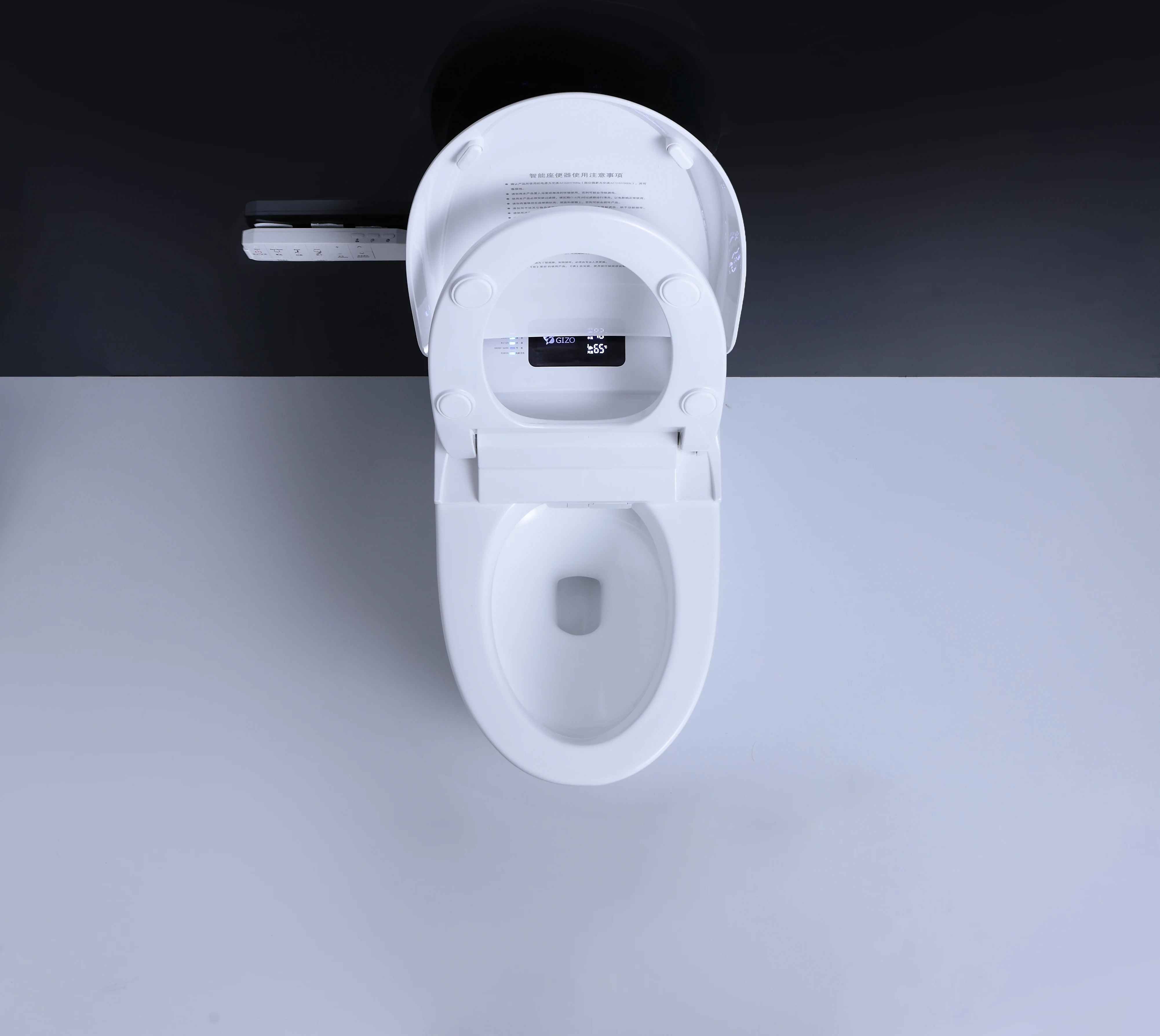 Akıllı tuvalet oturağı Elektronik Bide Temiz Kuru koltuk ısıtma WC akıllı tuvalet oturağı led ışık WC Seramik Sağlık Gereçleri Tuvalet Görüntü 5
