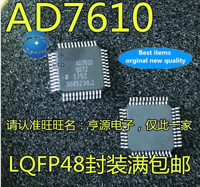 2 adet 100 % orijinal yeni analog-dijital dönüştürücü - ADC çip AD7610 AD7610BSTZ TQFP48 Görüntü 0